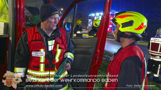 20231105 Großbrand in Klein-Mariazell Altenmarkt a.d.Triesting  Foto: Stefan Schneider