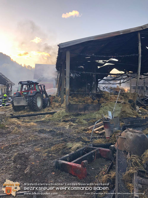 20231105 Großbrand in Klein-Mariazell Altenmarkt a.d.Triesting  Foto: Stefan Schneider