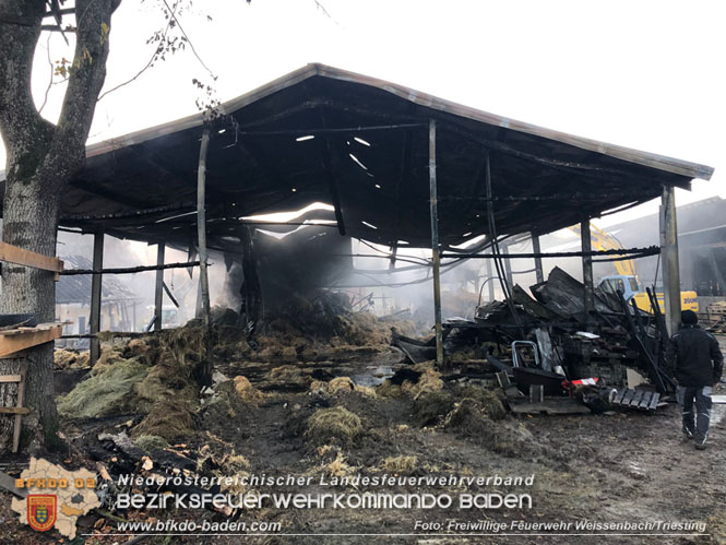 20231105 Großbrand in Klein-Mariazell Altenmarkt a.d.Triesting  Foto: Stefan Schneider