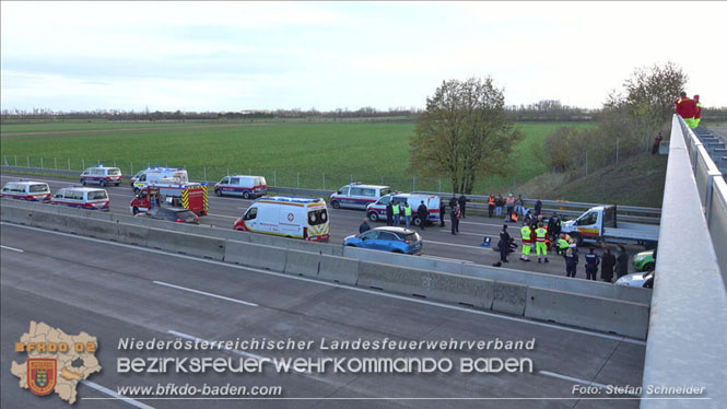 20231120 Feuerwehreinsatz wegen Klima-Aktivisten auf A2 Höhe Traiskirchen Foto: Stefan Schneider BFKDO BADEN 20231120 Feuerwehreinsatz wegen Klima-Aktivisten auf A2 Höhe Traiskirchen Foto: Stefan Schneider BFKDO BADEN