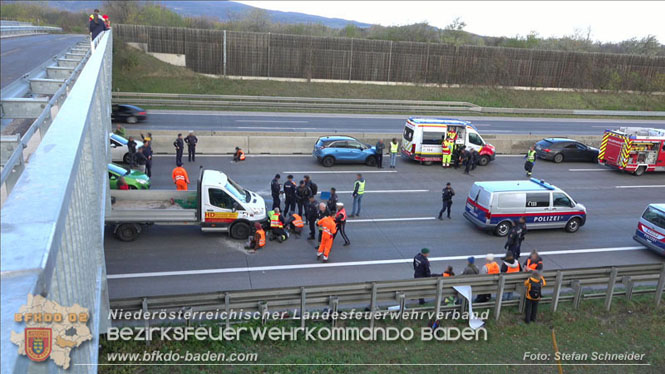 20231120 Feuerwehreinsatz wegen Klima-Aktivisten auf A2 Höhe Traiskirchen Foto: Stefan Schneider BFKDO BADEN 20231120 Feuerwehreinsatz wegen Klima-Aktivisten auf A2 Höhe Traiskirchen Foto: Stefan Schneider BFKDO BADEN