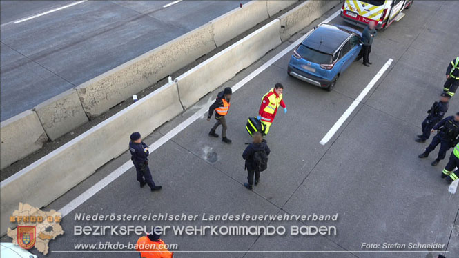 20231120 Feuerwehreinsatz wegen Klima-Aktivisten auf A2 Höhe Traiskirchen Foto: Stefan Schneider BFKDO BADEN 20231120 Feuerwehreinsatz wegen Klima-Aktivisten auf A2 Höhe Traiskirchen Foto: Stefan Schneider BFKDO BADEN