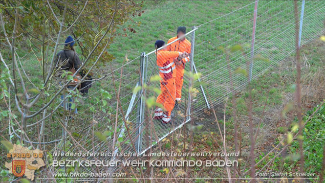 20231120 Feuerwehreinsatz wegen Klima-Aktivisten auf A2 Höhe Traiskirchen Foto: Stefan Schneider BFKDO BADEN 20231120 Feuerwehreinsatz wegen Klima-Aktivisten auf A2 Höhe Traiskirchen Foto: Stefan Schneider BFKDO BADEN