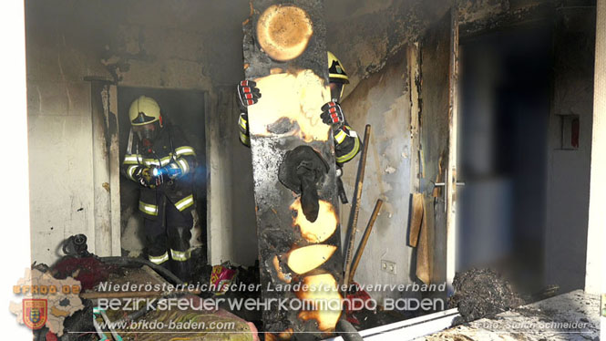 20231209 Wohnungsbrand in Hirtenberg  Foto: Stefan Schneider