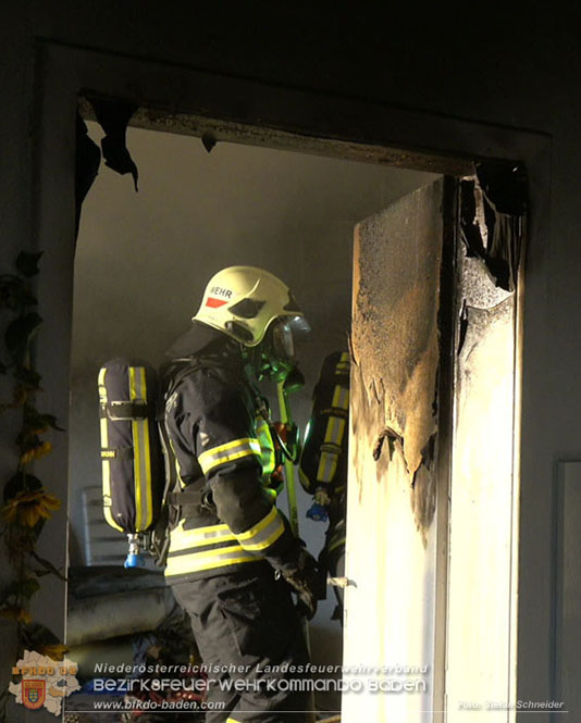 20231209 Wohnungsbrand in Hirtenberg Foto: Stefan Schneider