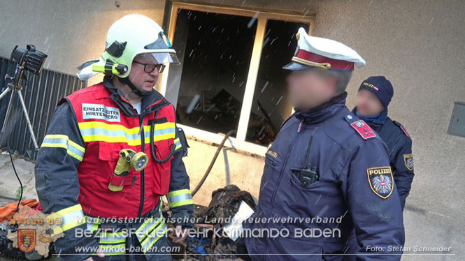 20231209 Wohnungsbrand in Hirtenberg Foto: Stefan Schneider