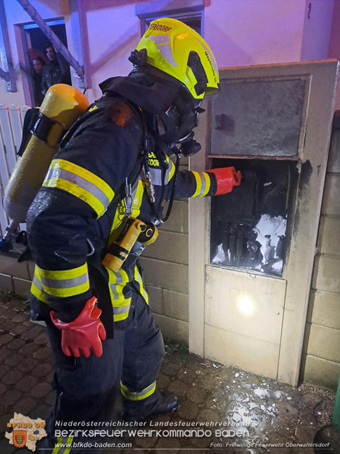 20231222 Elektrobrand in den Nachtstunden in Oberwaltersdorf Foto: FF Oberwaltersdorf 20231222 Elektrobrand in den Nachtstunden in Oberwaltersdorf Foto: FF Oberwaltersdorf