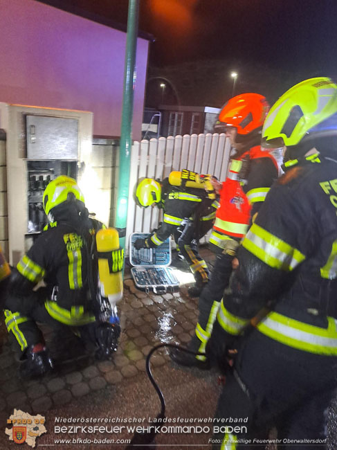 20231222 Elektrobrand in den Nachtstunden in Oberwaltersdorf   Foto: FF Oberwaltersdorf