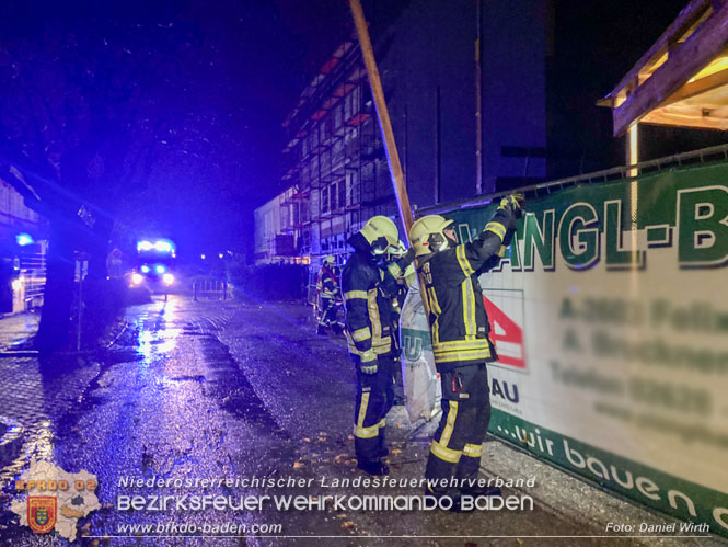 Sturmtief Zoltan über Bad Vöslau - 25 wetterbedingte Einsätze zu Weihnachten!  Foto: Daniel Wirth