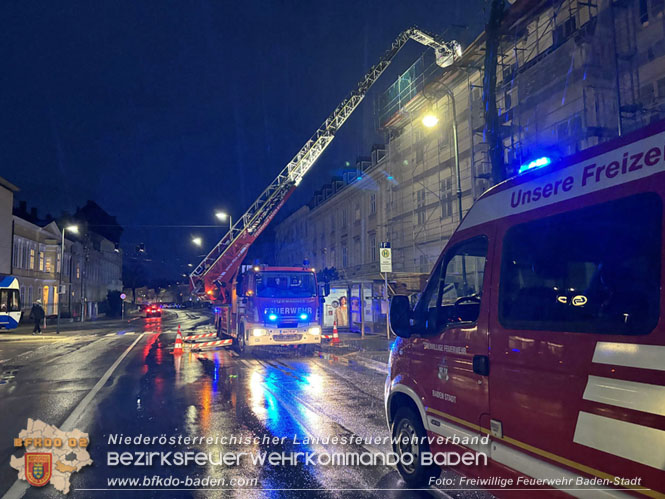 202312 40 Unwettereinsätze in der Stadt Baden wegen Sturmtief "Zoltan" Foto: Freiwillige Feuerwehr Baden-Stadt / Viktor van de Castell 202312 40 Unwettereinsätze in der Stadt Baden wegen Sturmtief "Zoltan" Foto: Freiwillige Feuerwehr Baden-Stadt / Viktor van de Castell