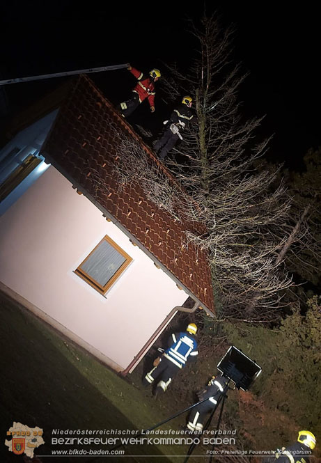 Sturmtief "Zoltan" fordert FF Kottingbrunn gleich 30 Mal  Foto: Freiwillige Feuerwehr Kottingbrunn