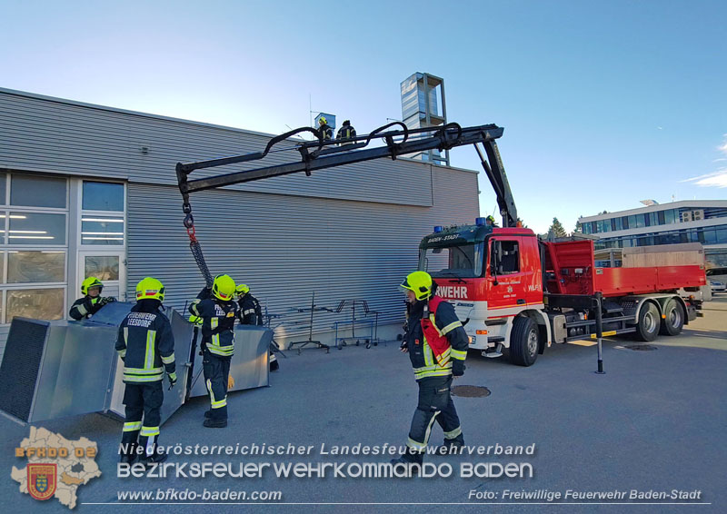20240104 Sturm über Baden Leesdorf  Foto: Freiwillige Feuerwehr Baden-Stadt