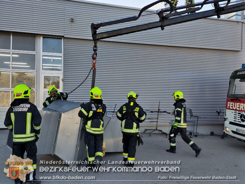 20240104 Sturm über Baden Leesdorf  Foto: Freiwillige Feuerwehr Baden-Stadt