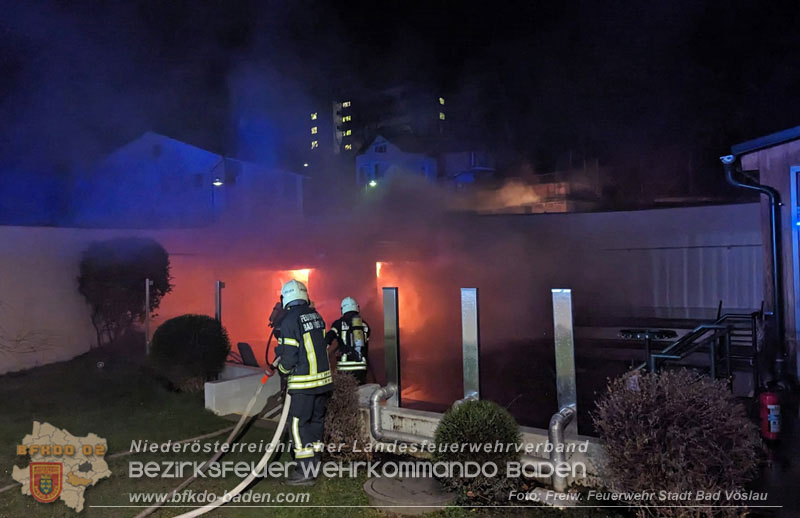 20240107_Saunabrand im Thermalbad Voeslau Foto: Roland Schremser Freiwillige Feuerwehr Stadt Bad Voeslau 20240107_Saunabrand im Thermalbad Voeslau Foto: Roland Schremser Freiwillige Feuerwehr Stadt Bad Voeslau