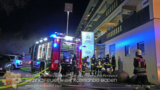 20240107_Saunabrand im Thermalbad Voeslau Foto: Stefan Schneider BFKDO BADEN 20240107_Saunabrand im Thermalbad Voeslau Foto: Stefan Schneider BFKDO BADEN