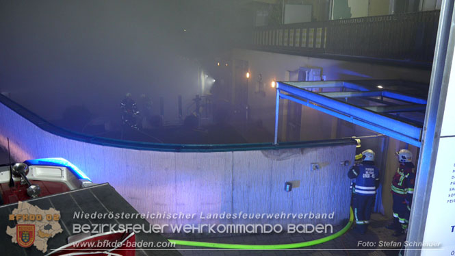 20240107_Saunabrand im Thermalbad Voeslau Foto: Stefan Schneider BFKDO BADEN 20240107_Saunabrand im Thermalbad Voeslau Foto: Stefan Schneider BFKDO BADEN