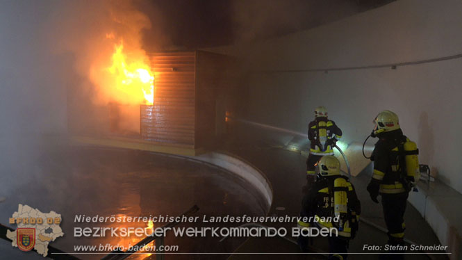 20240107_Saunabrand im Thermalbad Voeslau Foto: Stefan Schneider BFKDO BADEN 20240107_Saunabrand im Thermalbad Voeslau Foto: Stefan Schneider BFKDO BADEN