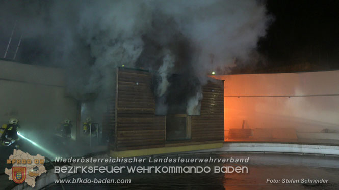 20240107_Saunabrand im Thermalbad Voeslau Foto: Stefan Schneider BFKDO BADEN 20240107_Saunabrand im Thermalbad Voeslau Foto: Stefan Schneider BFKDO BADEN