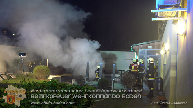 20240107_Saunabrand im Thermalbad Voeslau Foto: Stefan Schneider BFKDO BADEN 20240107_Saunabrand im Thermalbad Voeslau Foto: Stefan Schneider BFKDO BADEN