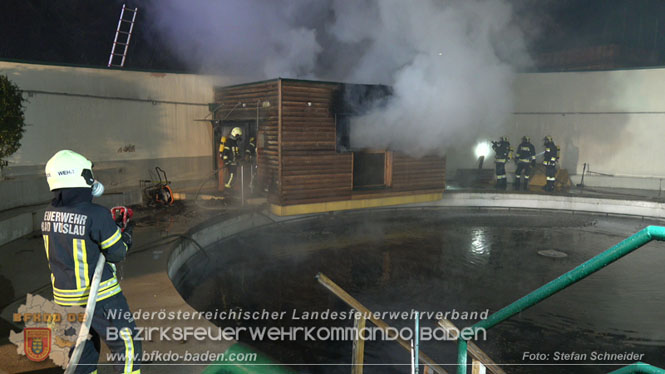20240107_Saunabrand im Thermalbad Voeslau Foto: Stefan Schneider BFKDO BADEN 20240107_Saunabrand im Thermalbad Voeslau Foto: Stefan Schneider BFKDO BADEN