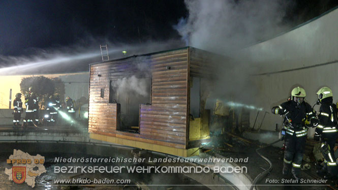 20240107_Saunabrand im Thermalbad Voeslau Foto: Stefan Schneider BFKDO BADEN 20240107_Saunabrand im Thermalbad Voeslau Foto: Stefan Schneider BFKDO BADEN
