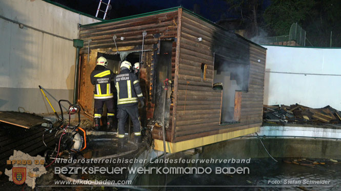 20240107_Saunabrand im Thermalbad Voeslau Foto: Stefan Schneider BFKDO BADEN 20240107_Saunabrand im Thermalbad Voeslau Foto: Stefan Schneider BFKDO BADEN