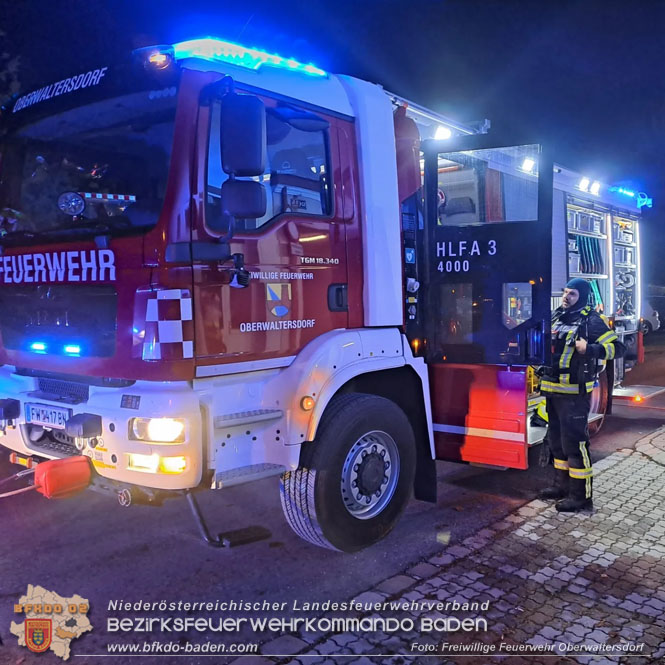 20240107_Christbaumbrand am 7. Jänner in Oberwaltersdorf   Foto: Freiwillige Feuerwehr Oberwaltersdorf