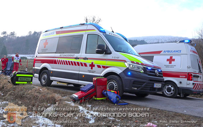 20240117 Herausfordernde Personenrettung nach Verkehrsunfall auf der L4004  Foto: Stefan Schneider BFKDO BADEN