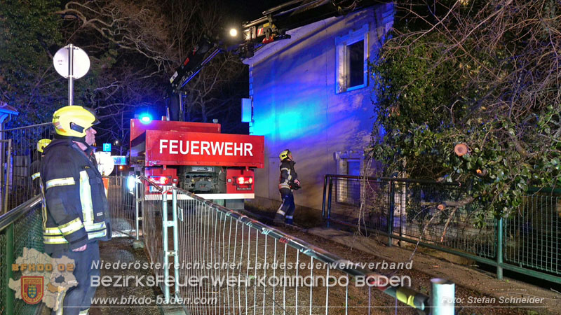 20240123 Sturmschaden - Baum stürzt auf Brückengeländer in Tribuswinkel  Foto: Stefan Schneider