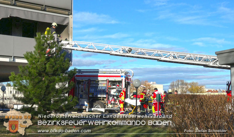 20240203 Brandeinsatz in Bad Voeslau - 3 Todesopfer in der Brandwohnung gefunden   Foto: Stefan Schneider BFKDO BADEN