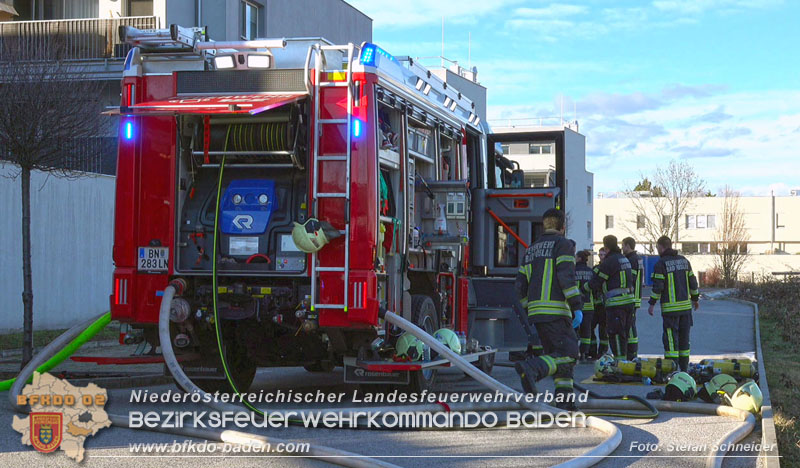 20240203 Brandeinsatz in Bad Voeslau - 3 Todesopfer in der Brandwohnung gefunden   Foto: Stefan Schneider BFKDO BADEN