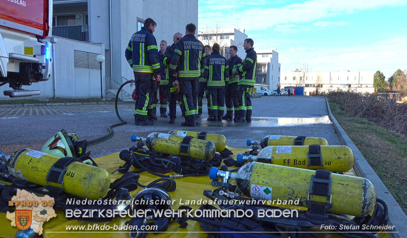 20240203 Brandeinsatz in Bad Voeslau - 3 Todesopfer in der Brandwohnung gefunden   Foto: Stefan Schneider BFKDO BADEN