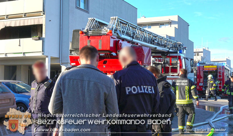 20240203 Brandeinsatz in Bad Voeslau - 3 Todesopfer in der Brandwohnung gefunden   Foto: Stefan Schneider BFKDO BADEN