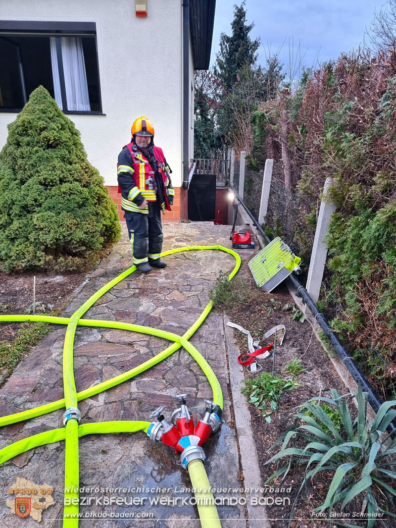 20240215 Kellerbrand im Einfamilienhaus in Tribuswinkel  Foto: Stefan Schneider