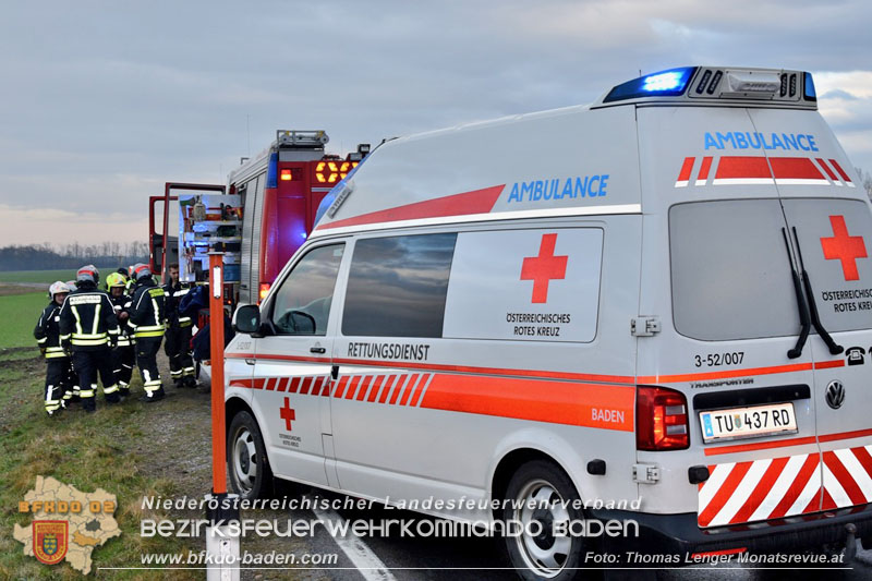20240217 Fahrzeugüberschlag auf der B60 mit 3 Verletzten  Foto: Thomas Lenger Monatsrevue.at