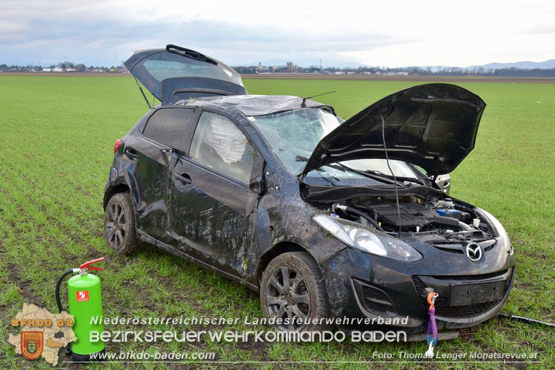 20240217 Fahrzeugüberschlag auf der B60 mit 3 Verletzten  Foto: Thomas Lenger Monatsrevue.at