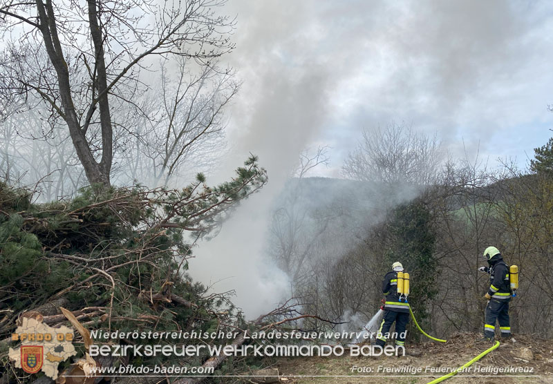 20240318 Brand auf einem Lagerplatz in Gutental  Foto: Freiwillige Feuerwehr Heiligenkreuz