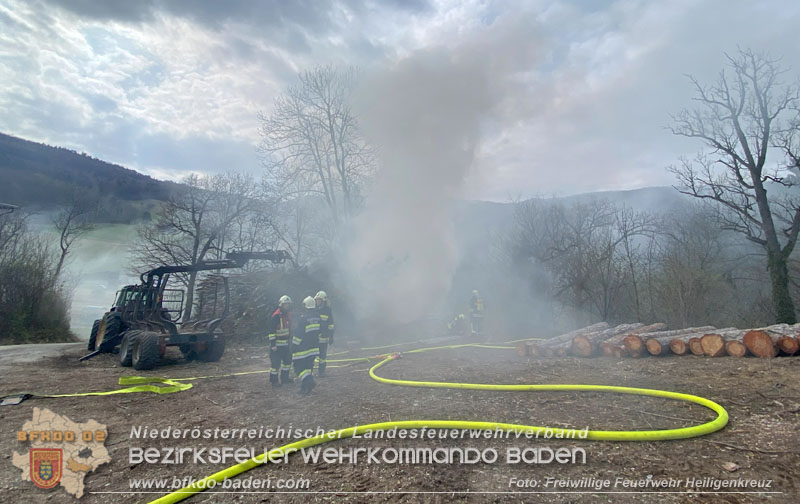 20240318 Brand auf einem Lagerplatz in Gutental  Foto: Freiwillige Feuerwehr Heiligenkreuz