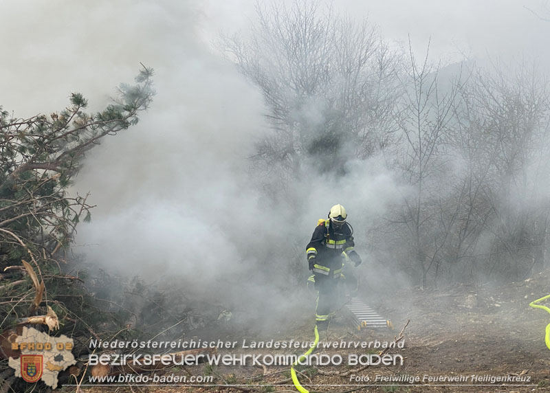 20240318 Brand auf einem Lagerplatz in Gutental  Foto: Freiwillige Feuerwehr Heiligenkreuz