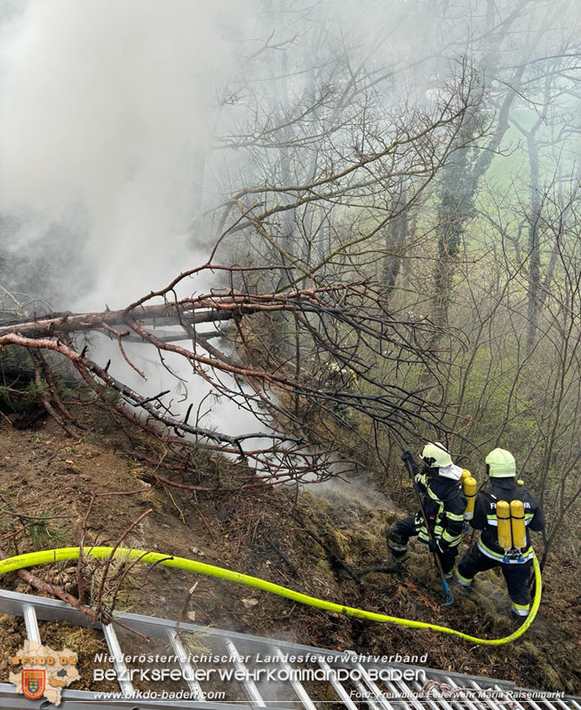20240318 Brand auf einem Lagerplatz in Gutental Foto: Freiwillige Feuerwehr Maria Raisenmarkt
