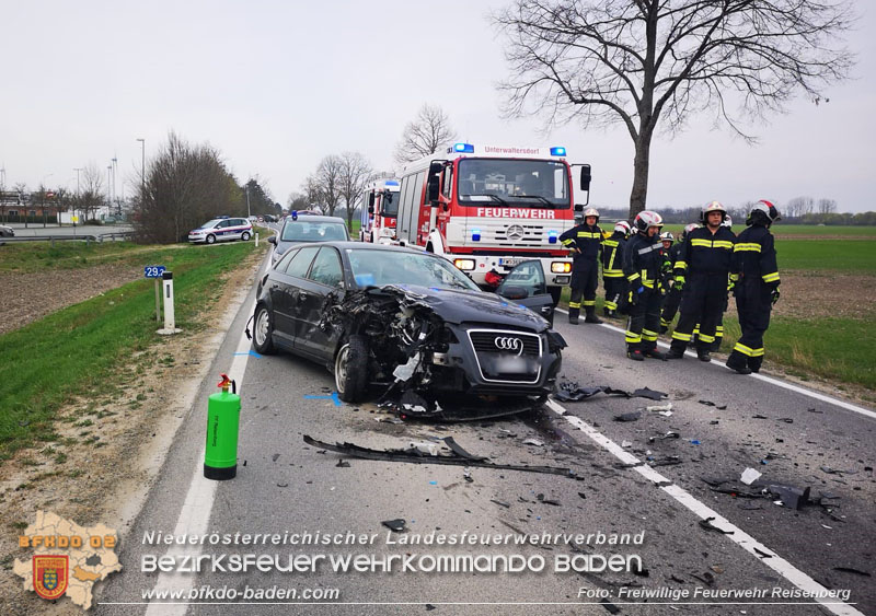 20240322 Schwerer Verkehrsunfall mit drei Verletzten auf B60 zwischen Reisenberg und Unterwaltersdorf Foto: Freiwillige Feuerwehr Reisenberg 20240322 Schwerer Verkehrsunfall mit drei Verletzten auf B60 zwischen Reisenberg und Unterwaltersdorf Foto: Freiwillige Feuerwehr Reisenberg