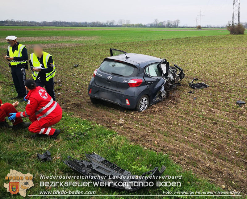 20240322 Schwerer Verkehrsunfall mit drei Verletzten auf B60 zwischen Reisenberg und Unterwaltersdorf Foto: Freiwillige Feuerwehr Reisenberg 20240322 Schwerer Verkehrsunfall mit drei Verletzten auf B60 zwischen Reisenberg und Unterwaltersdorf Foto: Freiwillige Feuerwehr Reisenberg