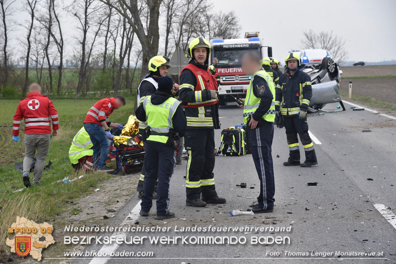 20240322 Schwerer Verkehrsunfall mit drei Verletzten auf B60 zwischen Reisenberg und Unterwaltersdorf Foto: Thomas Lenger Monatsrevue.at 20240322 Schwerer Verkehrsunfall mit drei Verletzten auf B60 zwischen Reisenberg und Unterwaltersdorf Foto: Thomas Lenger Monatsrevue.at