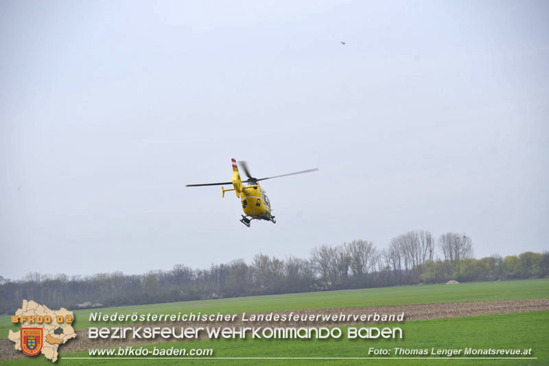 20240322 Schwerer Verkehrsunfall mit drei Verletzten auf B60 zwischen Reisenberg und Unterwaltersdorf  Foto: Thomas Lenger Monatsrevue.at