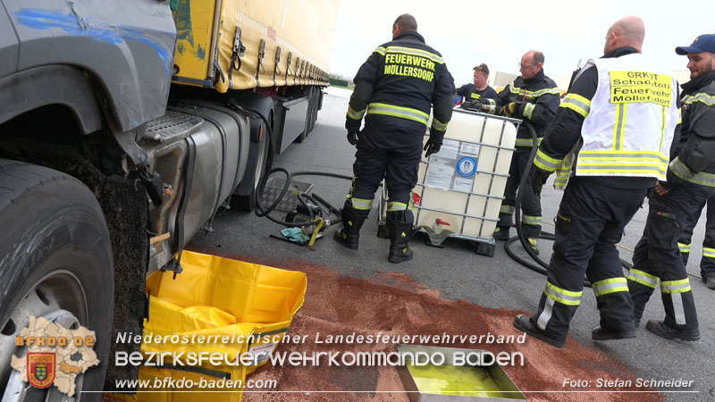 20240322 Dieselaustritt aus LKW auf Firmengelände  Foto: Stefan Schneider BFKDO BADEN