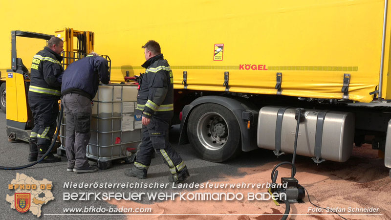 20240322 Dieselaustritt aus LKW auf Firmengelände Foto: Stefan Schneider BFKDO BADEN