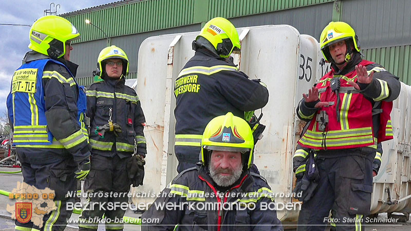 20240328 Brand bei einem Abfallwirtschaftsbetrieb Foto: Stefan Schneider BFKDO BADEN 20240328 Brand bei einem Abfallwirtschaftsbetrieb Foto: Stefan Schneider BFKDO BADEN