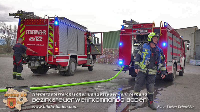 20240328 Brand bei einem Abfallwirtschaftsbetrieb Foto: Stefan Schneider BFKDO BADEN 20240328 Brand bei einem Abfallwirtschaftsbetrieb Foto: Stefan Schneider BFKDO BADEN