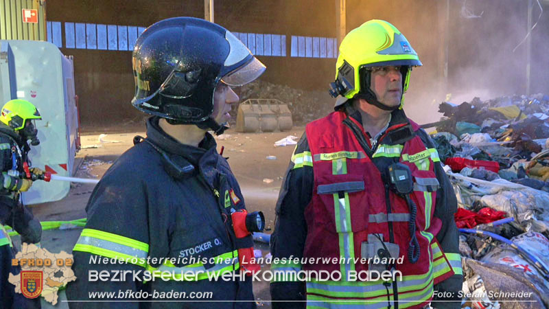 20240328 Brand bei einem Abfallwirtschaftsbetrieb Foto: Stefan Schneider BFKDO BADEN 20240328 Brand bei einem Abfallwirtschaftsbetrieb Foto: Stefan Schneider BFKDO BADEN