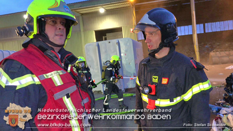20240328 Brand bei einem Abfallwirtschaftsbetrieb Foto: Stefan Schneider BFKDO BADEN 20240328 Brand bei einem Abfallwirtschaftsbetrieb Foto: Stefan Schneider BFKDO BADEN